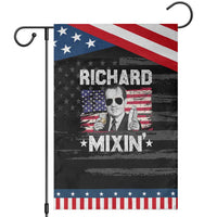 Funny 4th of July Richard Nixon Mixin Garden Flag Patriotic Bartender American Flag