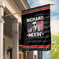 Funny 4th of July Richard Nixon Mixin Garden Flag Patriotic Bartender American Flag