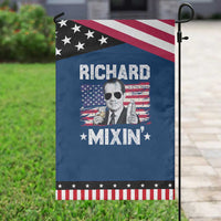 Funny 4th of July Richard Nixon Mixin Garden Flag Patriotic Bartender American Flag