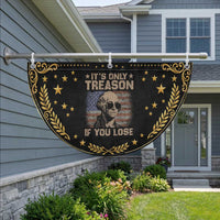 George Washington 4th Of July Patriotic Fan Flag Its Only Treason If You Lose Retro American Flag