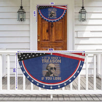 George Washington 4th Of July Patriotic Fan Flag Its Only Treason If You Lose Retro American Flag