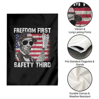 Lincoln 4th Of July Garden Flag Abe Freedom First Safety Third American Flag - Wonder Print Shop