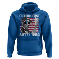 Lincoln 4th Of July Hoodie Abe Freedom First Safety Third American Flag - Wonder Print Shop
