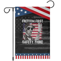Lincoln 4th Of July Garden Flag Abe Freedom First Safety Third American Flag