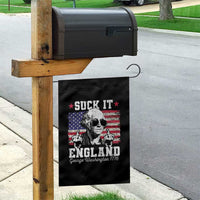 Funny 4th of July George Washington Garden Flag Suck It England 1776 - Wonder Print Shop