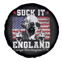 Funny 4th of July George Washington Spare Tire Cover Suck It England 1776 - Wonder Print Shop