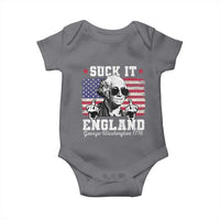 Funny 4th of July George Washington Baby Onesie Suck It England 1776 - Wonder Print Shop