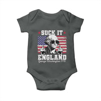 Funny 4th of July George Washington Baby Onesie Suck It England 1776 - Wonder Print Shop