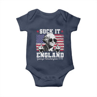 Funny 4th of July George Washington Baby Onesie Suck It England 1776 - Wonder Print Shop