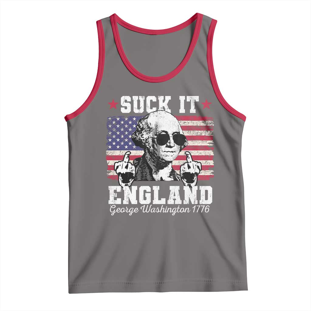 Funny 4th of July George Washington Tank Top Suck It England 1776 - Wonder Print Shop