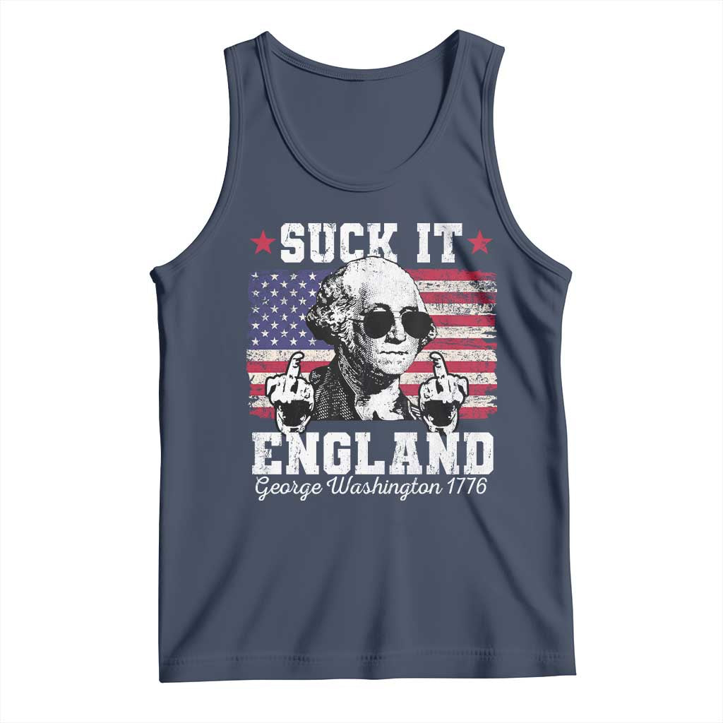 Funny 4th of July George Washington Tank Top Suck It England 1776 - Wonder Print Shop