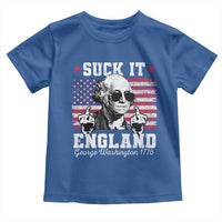 Funny 4th of July George Washington Toddler T Shirt Suck It England 1776 - Wonder Print Shop