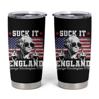 Funny 4th of July George Washington Tumbler Cup Suck It England 1776 - Wonder Print Shop