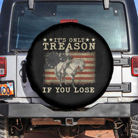 George Washington It's Only Treason If You Lose 4th Of July Spare Tire Cover Vintage Retro - Wonder Print Shop