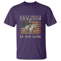 George Washington It's Only Treason If You Lose 4th Of July T Shirt Vintage Retro - Wonder Print Shop