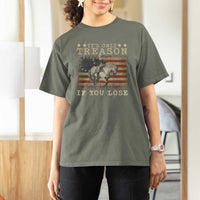 George Washington It's Only Treason If You Lose 4th Of July T Shirt For Women Vintage Retro - Wonder Print Shop