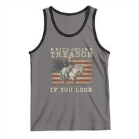 George Washington It's Only Treason If You Lose 4th Of July Tank Top Vintage Retro - Wonder Print Shop