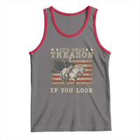 George Washington It's Only Treason If You Lose 4th Of July Tank Top Vintage Retro - Wonder Print Shop