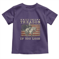 George Washington It's Only Treason If You Lose 4th Of July Toddler T Shirt Vintage Retro - Wonder Print Shop