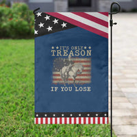 George Washington It's Only Treason If You Lose 4th Of July Garden Flag Vintage Retro