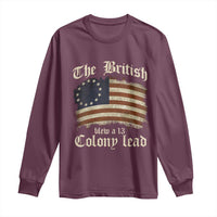 Funny Abe Lincoln 4th Of July Long Sleeve Shirt My Farts Smell Like Freedom - Wonder Print Shop