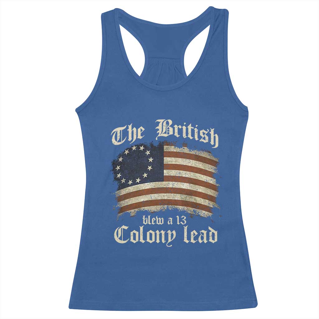 Funny Abe Lincoln 4th Of July Racerback Tank Top My Farts Smell Like Freedom - Wonder Print Shop