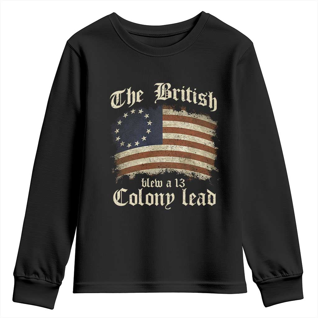 Funny Abe Lincoln 4th Of July Youth Sweatshirt My Farts Smell Like Freedom - Wonder Print Shop