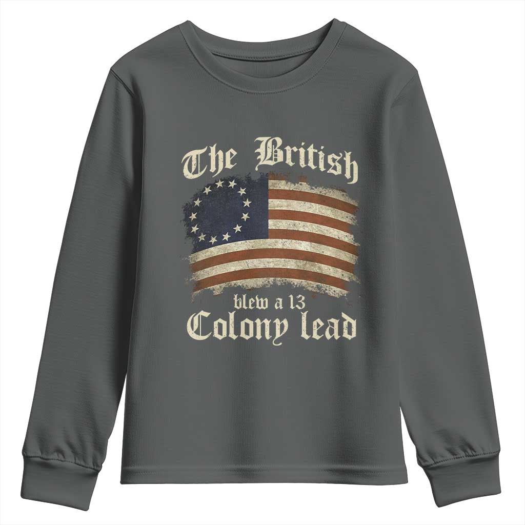 Funny Abe Lincoln 4th Of July Youth Sweatshirt My Farts Smell Like Freedom - Wonder Print Shop
