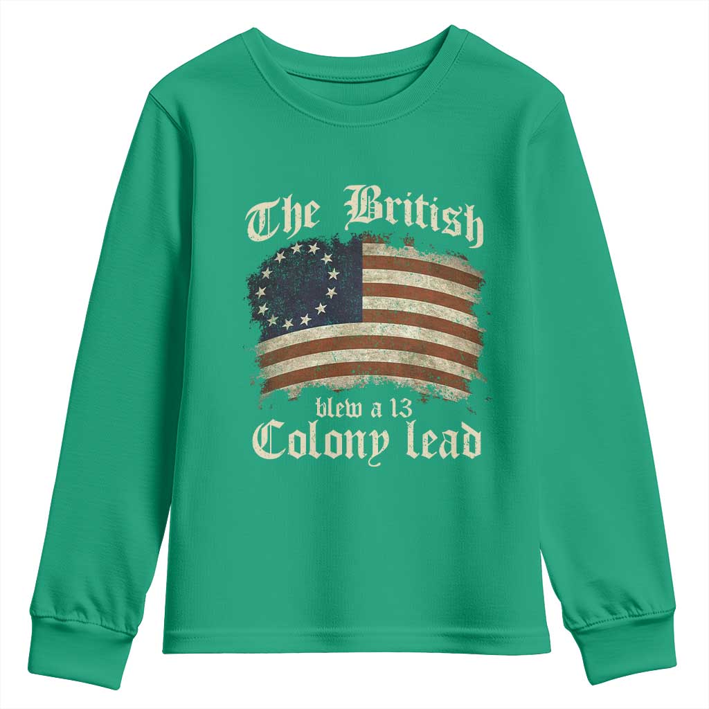 Funny Abe Lincoln 4th Of July Youth Sweatshirt My Farts Smell Like Freedom - Wonder Print Shop