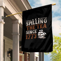 Spilling The Tea Since 1773 Garden Flag Retro Usa Patriotic 4th of July Party - Wonder Print Shop