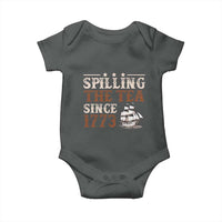 Spilling The Tea Since 1773 Baby Onesie Retro Usa Patriotic 4th of July Party - Wonder Print Shop