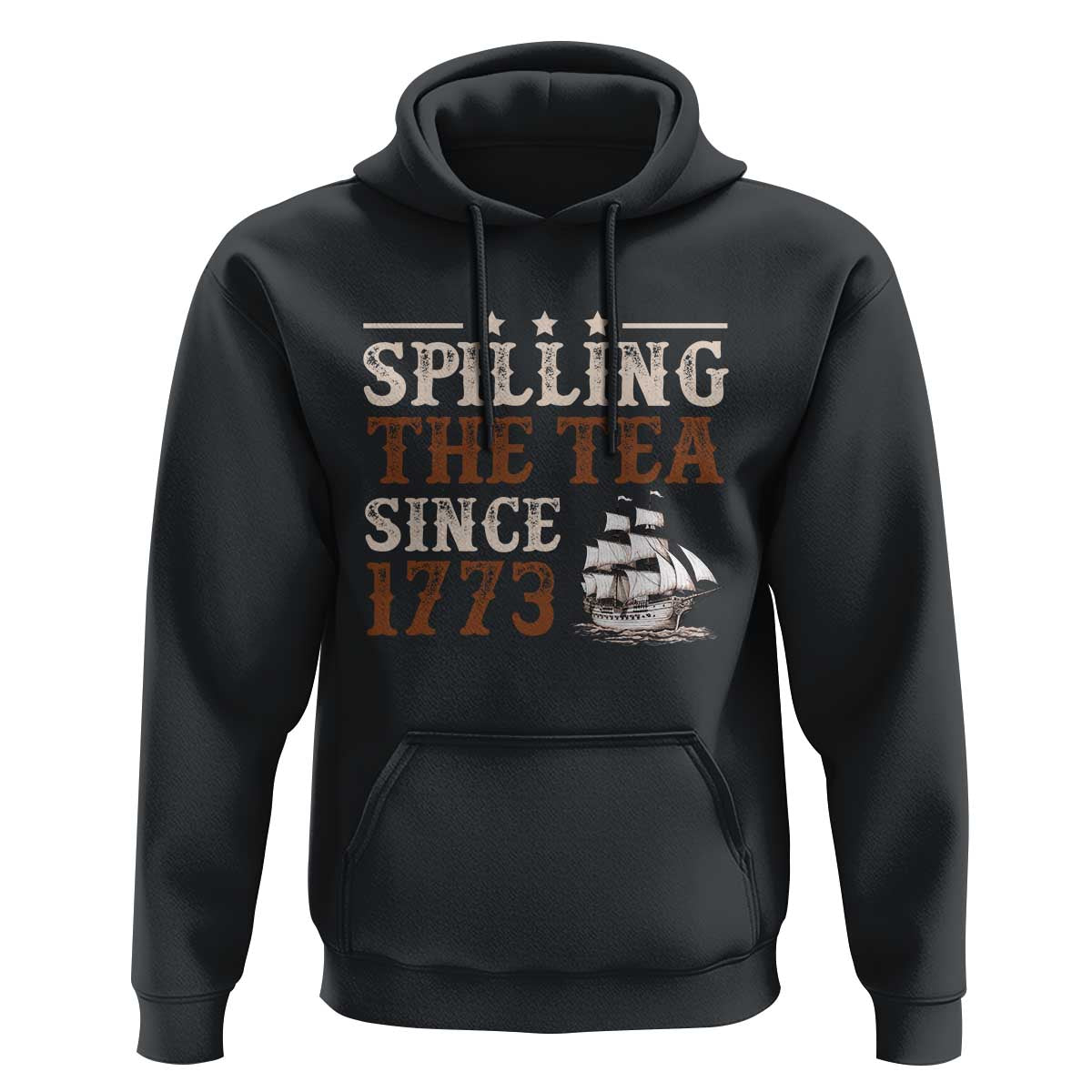 Spilling The Tea Since 1773 Hoodie Retro Usa Patriotic 4th of July Party - Wonder Print Shop