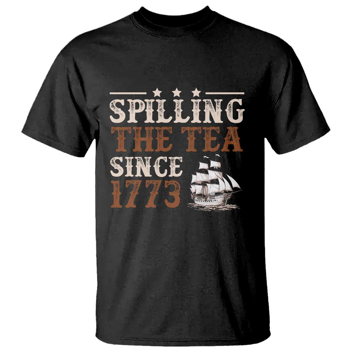Spilling The Tea Since 1773 T Shirt Retro Usa Patriotic 4th of July Party - Wonder Print Shop