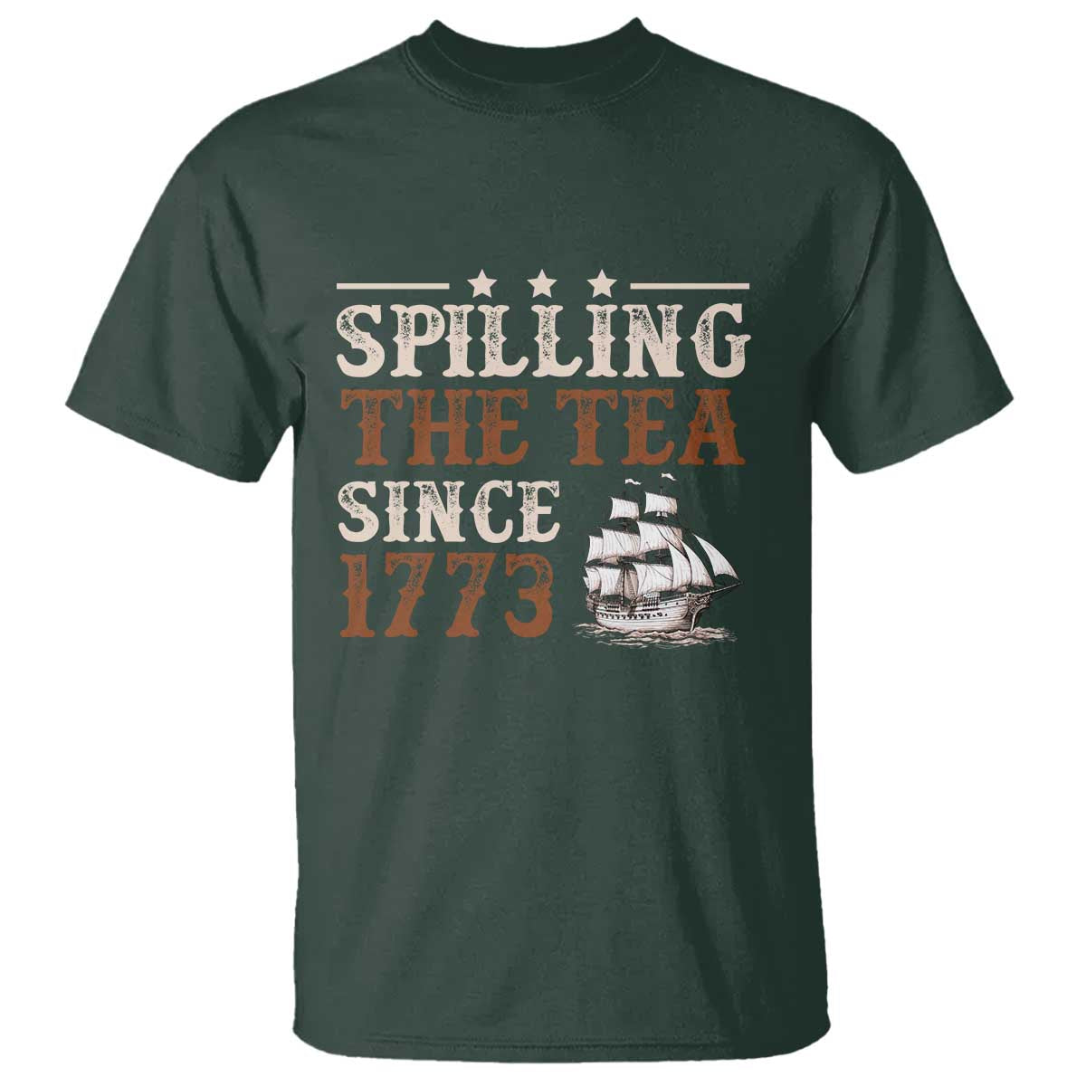Spilling The Tea Since 1773 T Shirt Retro Usa Patriotic 4th of July Party - Wonder Print Shop
