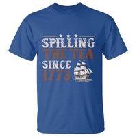 Spilling The Tea Since 1773 T Shirt Retro Usa Patriotic 4th of July Party - Wonder Print Shop
