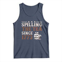 Spilling The Tea Since 1773 Tank Top Retro Usa Patriotic 4th of July Party - Wonder Print Shop