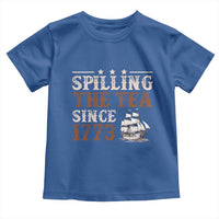 Spilling The Tea Since 1773 Toddler T Shirt Retro Usa Patriotic 4th of July Party - Wonder Print Shop