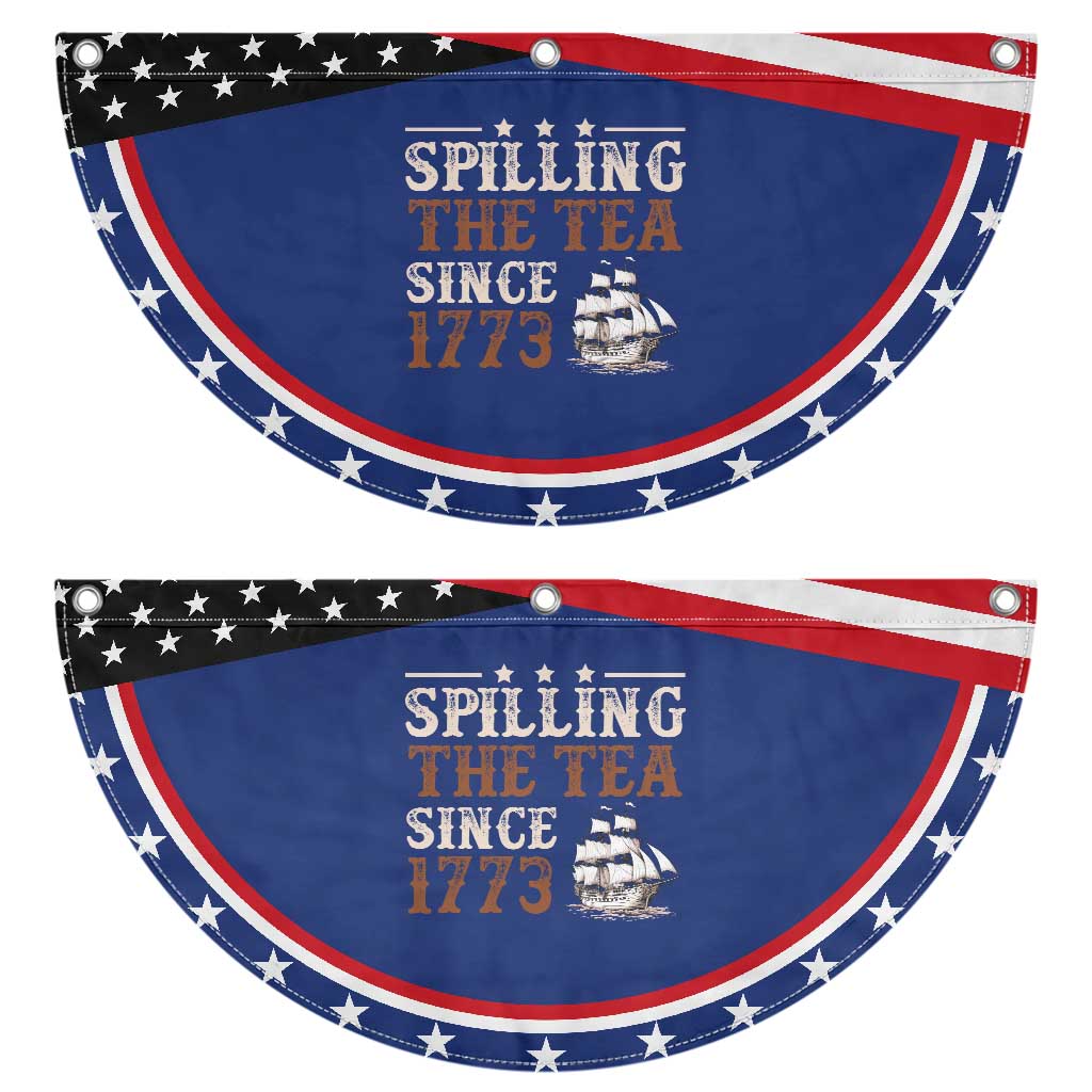 Spilling The Tea Since 1773 Patriotic Fan Flag Retro Usa 4th of July Party