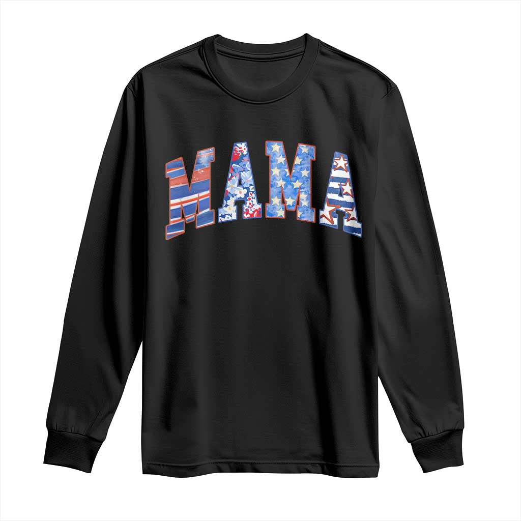 American Mama Long Sleeve Shirt 4th of July - Wonder Print Shop