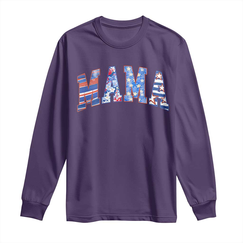 American Mama Long Sleeve Shirt 4th of July - Wonder Print Shop