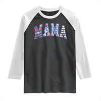 American Mama Raglan Shirt 4th of July - Wonder Print Shop