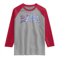 American Mama Raglan Shirt 4th of July - Wonder Print Shop
