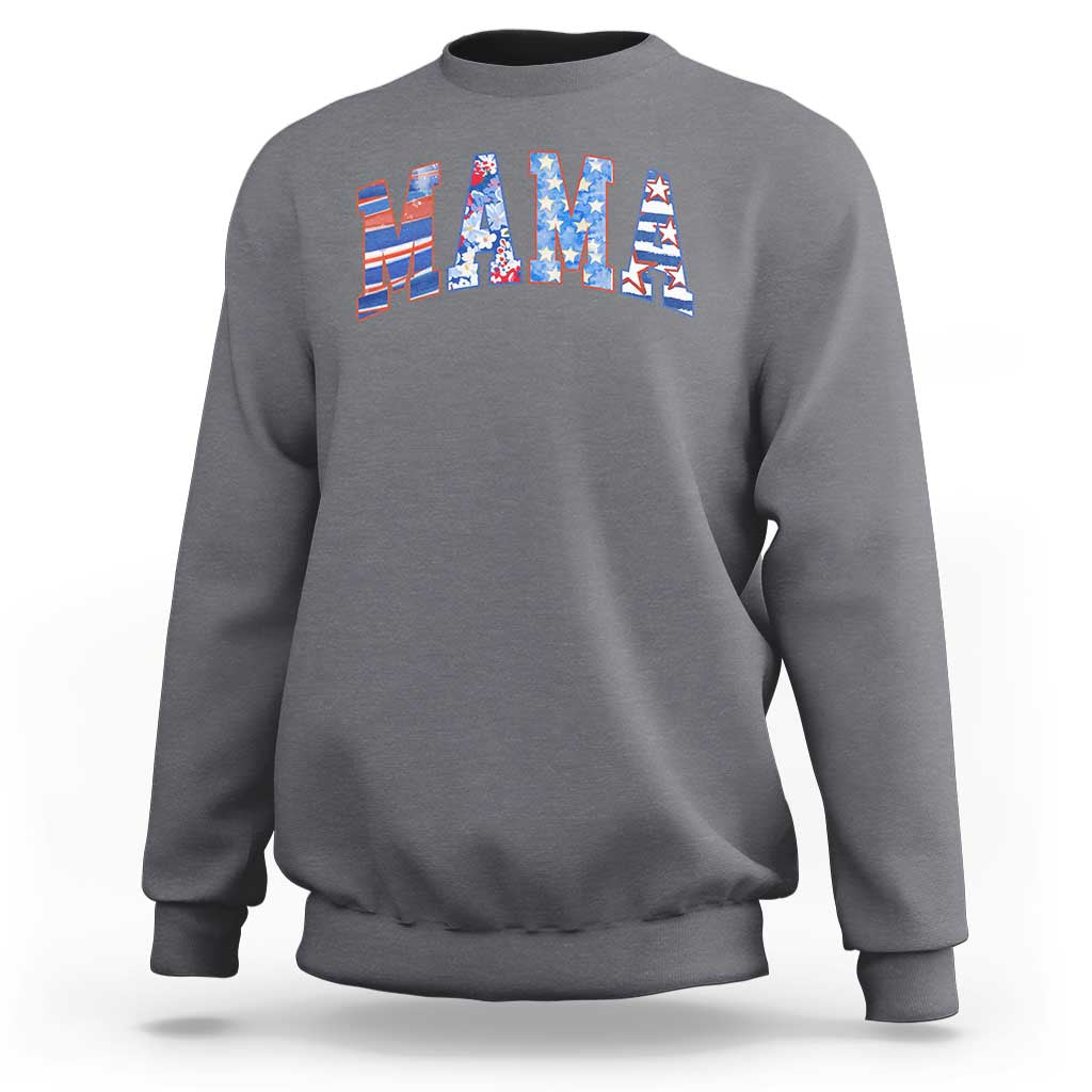 American Mama Sweatshirt 4th of July - Wonder Print Shop