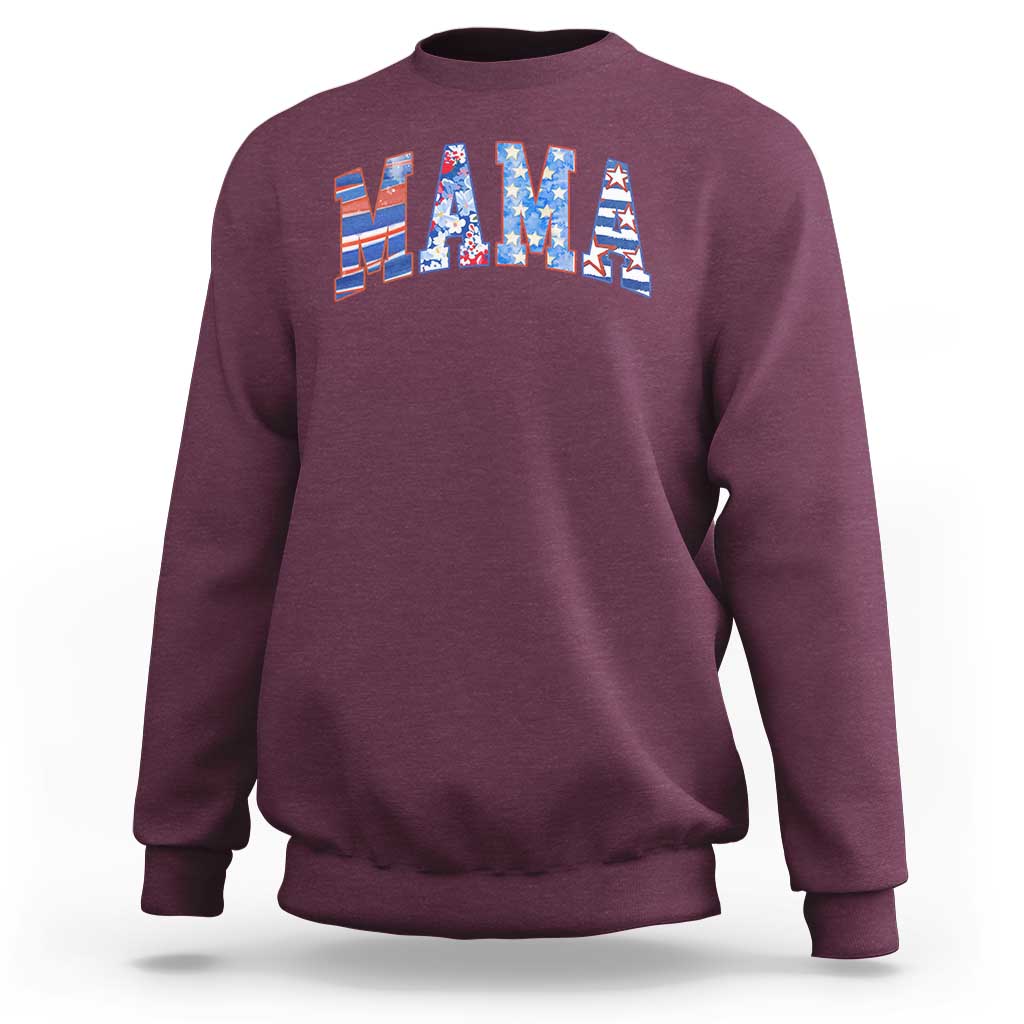 American Mama Sweatshirt 4th of July - Wonder Print Shop