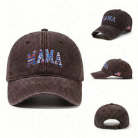 American Mama Washed Cotton Baseball Cap 4th of July