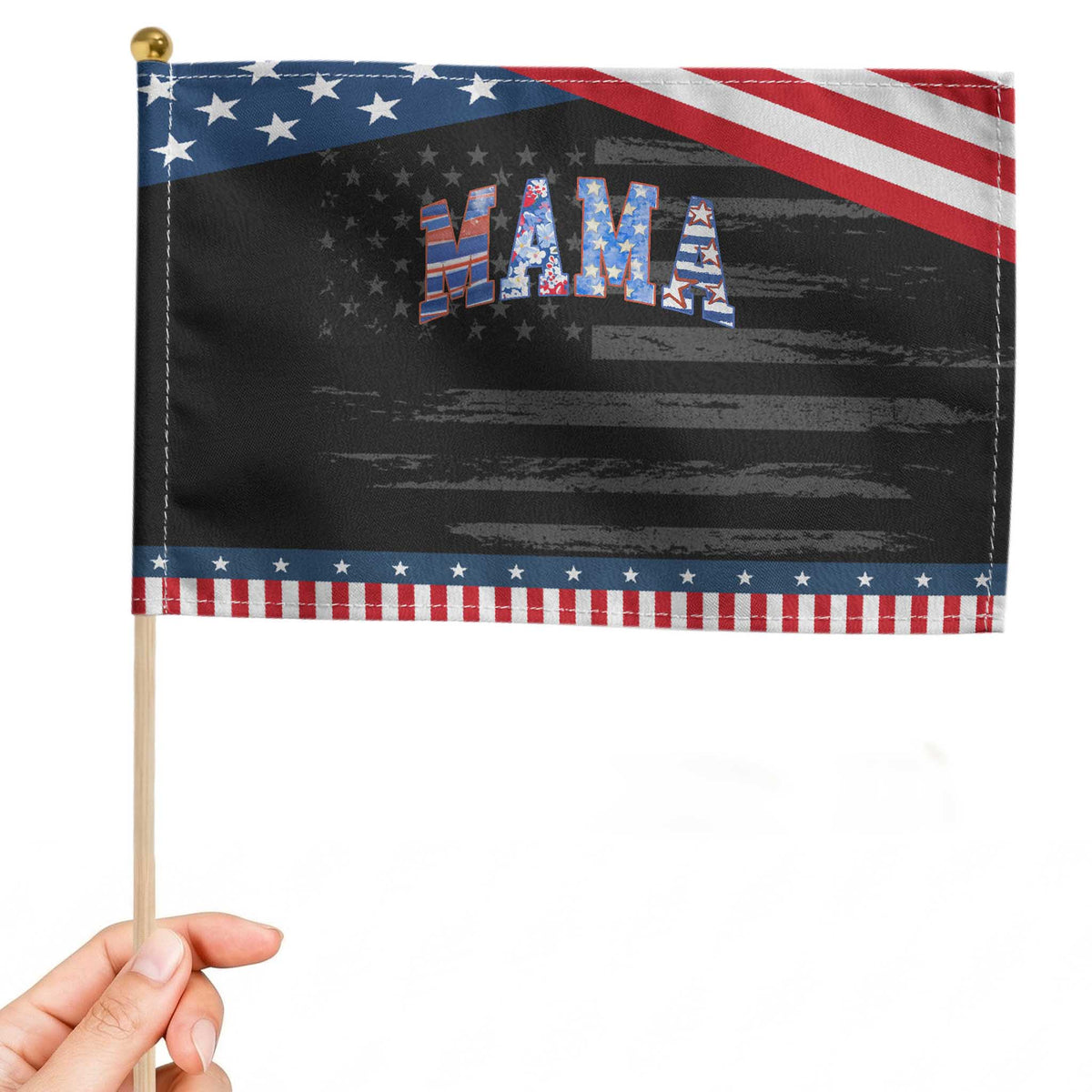 American Mama Patriotic Handheld Flag 4th of July