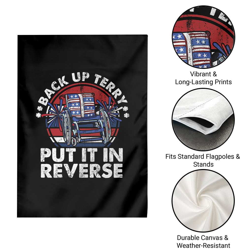 Back It Up Terry Put It In Reverse Garden Flag Funny 4th Of July - Wonder Print Shop