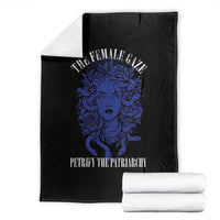 Medusa Feminist Throw Blanket Womens Rights Mythical Empowerment Graphic - Wonder Print Shop