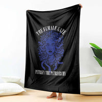 Medusa Feminist Throw Blanket Womens Rights Mythical Empowerment Graphic - Wonder Print Shop