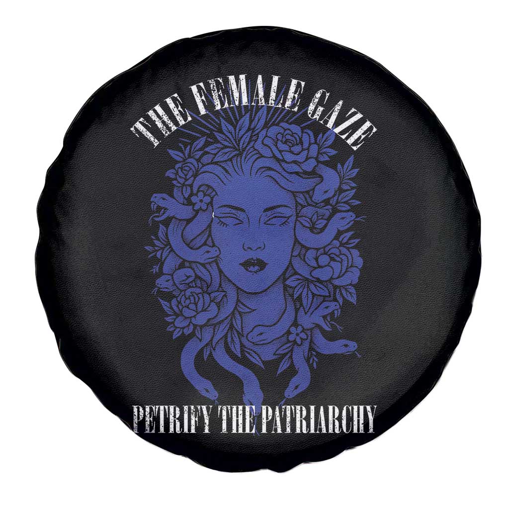 Medusa Feminist Spare Tire Cover Womens Rights Mythical Empowerment Graphic - Wonder Print Shop
